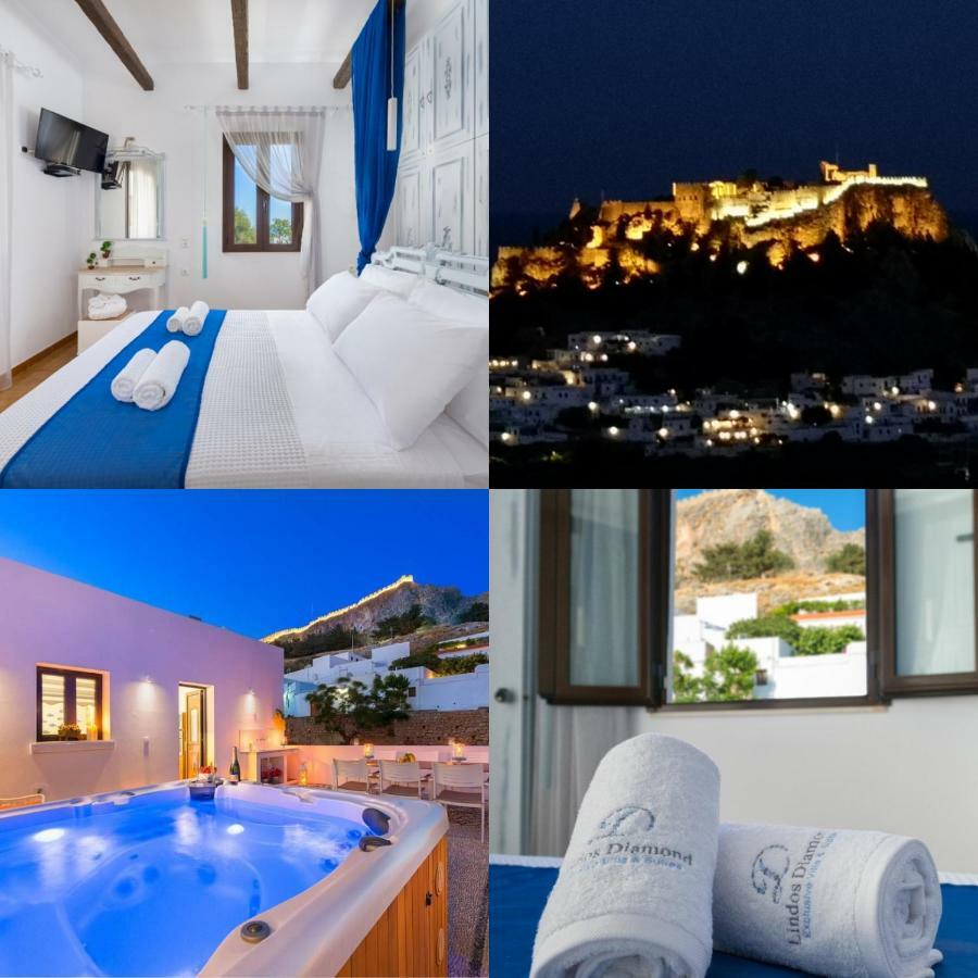 Lindos Diamond Exclusive Villa מראה חיצוני תמונה